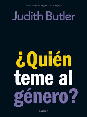 cover image of ¿Quién teme al género?--ED. ARGENTINA
